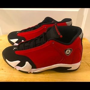 Air Jordan 14 Gym Red Chicago Bulls Ferrari HOT!